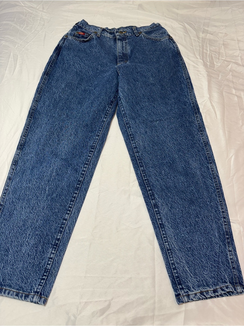 Vintage Lee Riders High Waisted Jeans Womens 11 Petite Made in USA Medium Wash
